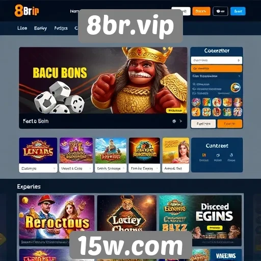 Análise da interface do site 8br.vip
